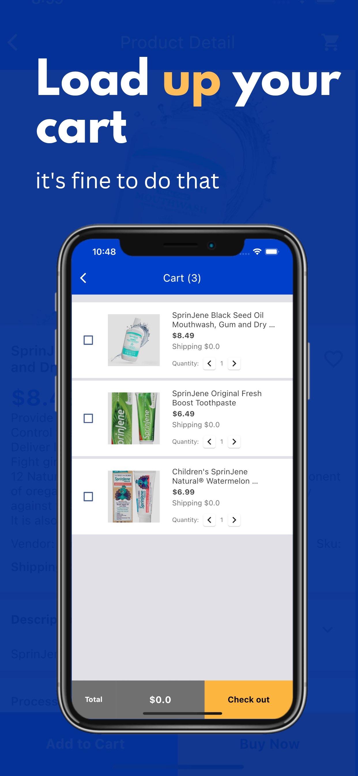 Evikk E-Commerce product listing